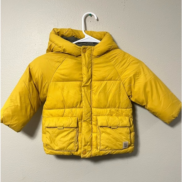 ZARA Baby Boys Girls Winter Puffer Coat Hooded Jacket Size 18-24 months - Picture 1 of 5